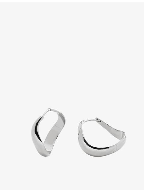 MONICA VINADER Swirl medium sterling-silver hoop earrings