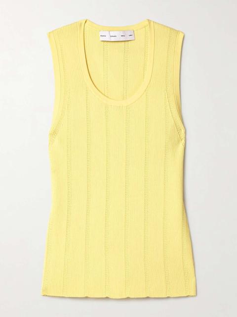 Proenza Schouler Perry ribbed pointelle-knit tank