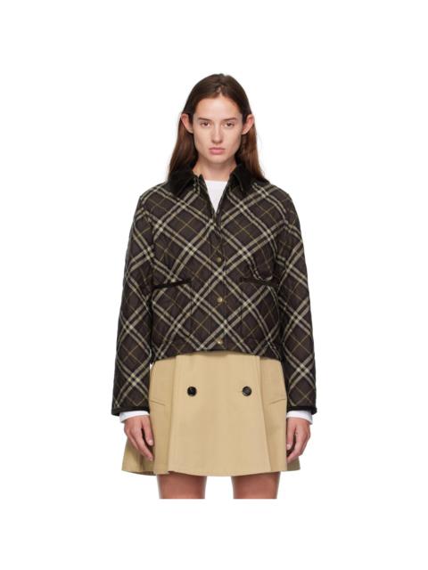 Burberry Brown & Gray Oldham Jacket