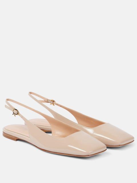 Patent leather ballet flats