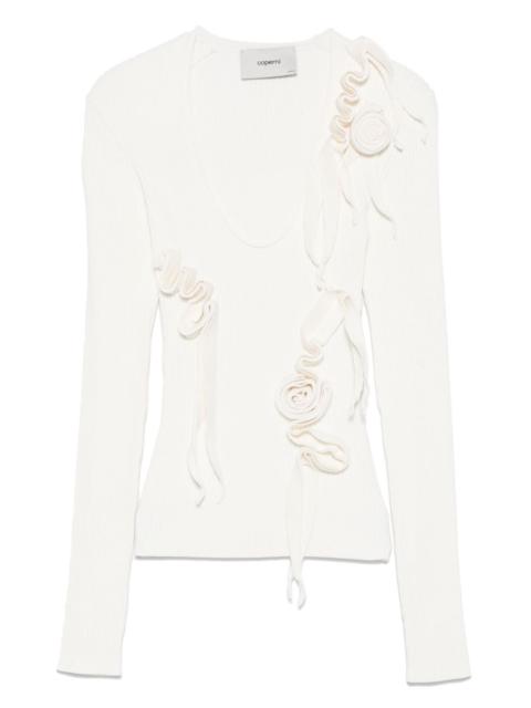 COPERNI ribbon-detail long-sleeve jumper