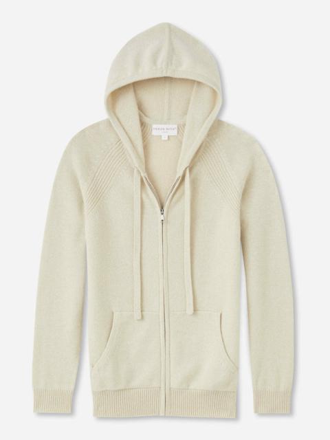 Derek Rose Women's Hoodie Daphne Cashmere Cream