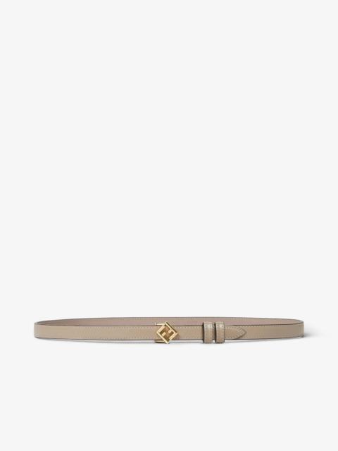 FENDI FF Diamonds Belt Dove gray leather belt