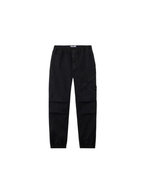 Stone Island Stone Island 3100036 Stretch Organic Broken Twill Cotton Old Effect Pant Black