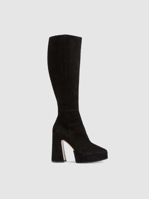 GUCCI Women's suede platform boot