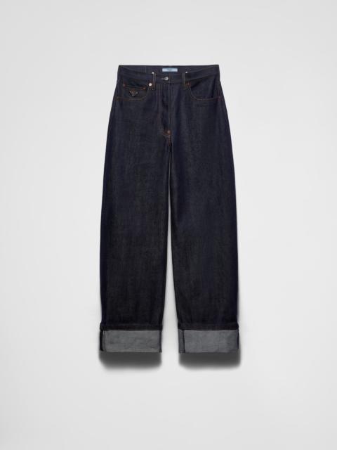 Prada Wide, selvedge denim jeans