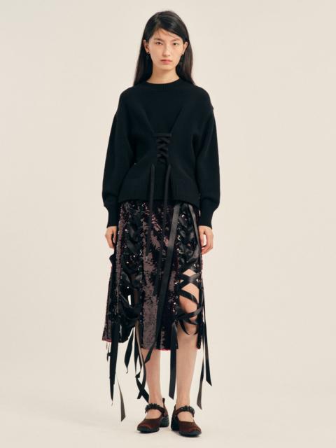 Simone Rocha Merino Sculpted Corset Jumper