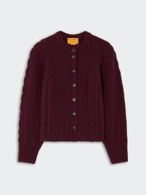 GUEST IN RESIDENCE Cable Sculpted Cardigan