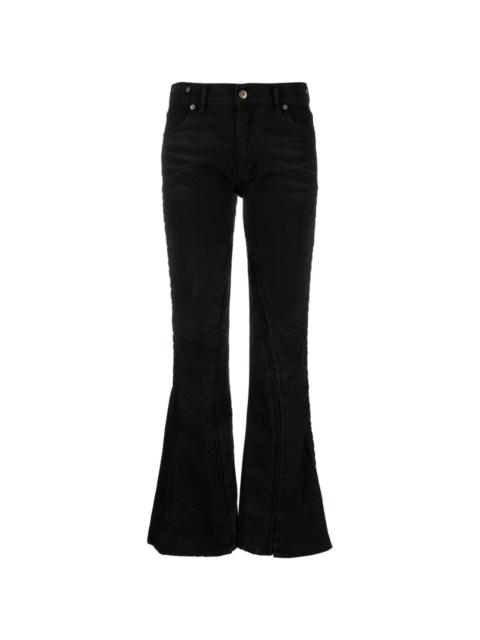 Y/Project adjustable flared jeans