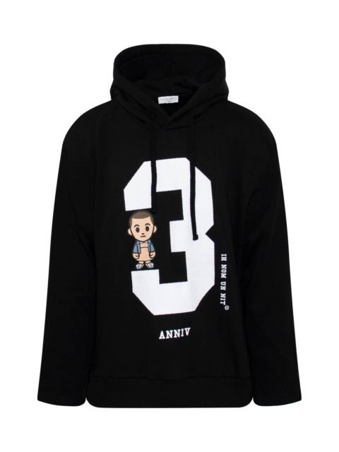 ih nom uh nit 3 Eleven Hoodie in Black
