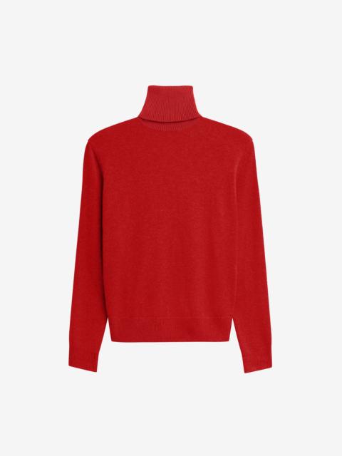 The Frankie Shop Koler Padded Knit Turtleneck - Red