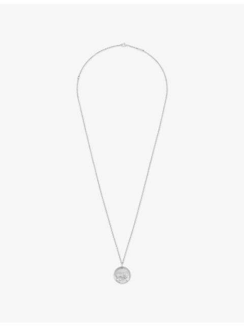 Van Cleef & Arpels Zodiaque Medal Aires 18ct White-Gold Pendant