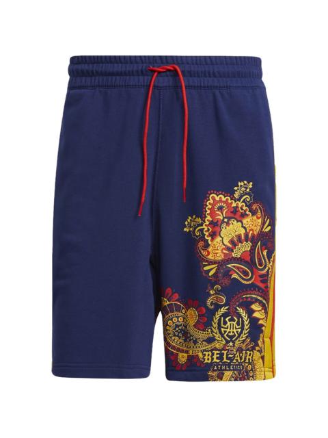 adidas paisley-print track shorts