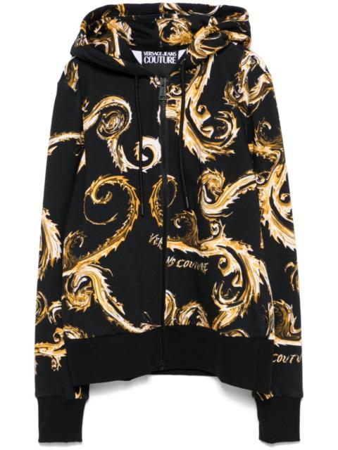 VERSACE JEANS COUTURE Barocco-print hoodie