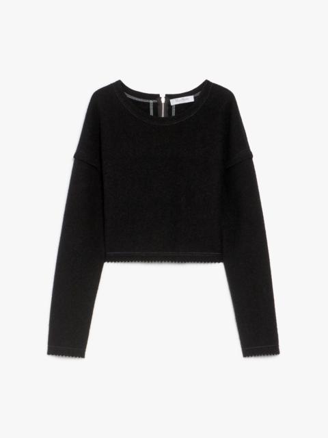 Max Mara CRESPO Wool and cashmere cropped jumper