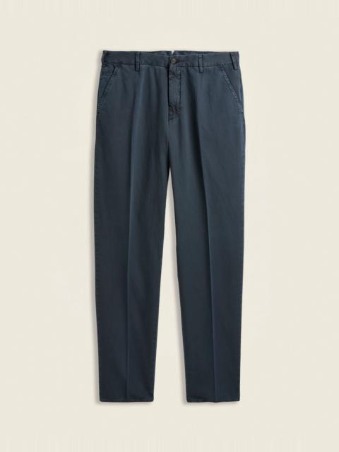 SLOWEAR Straight fit cotton and linen trousers