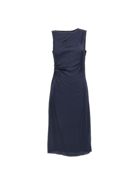 draped midi dress