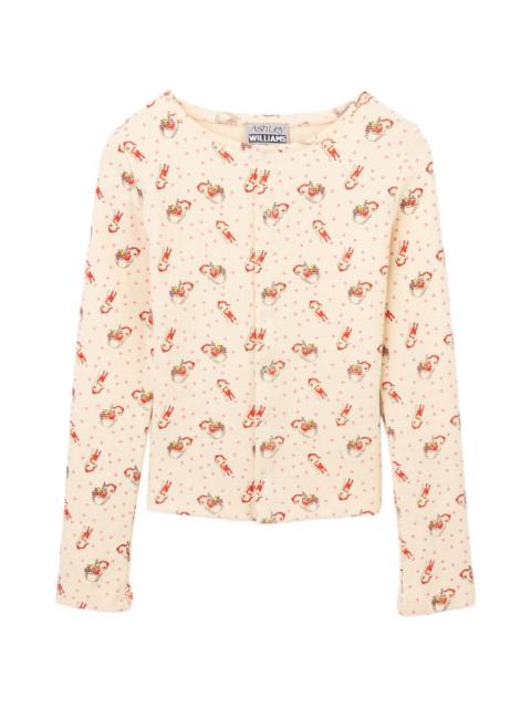 ASHLEY WILLIAMS graphic-print cardigan