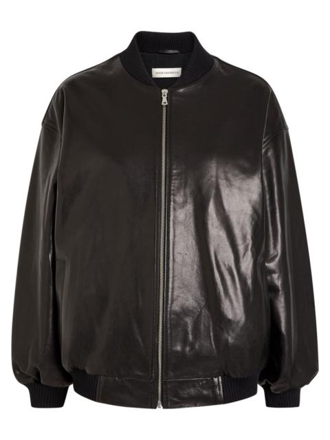 NOUR HAMMOUR Nour Hammour Marley Leather Bomber Jacket