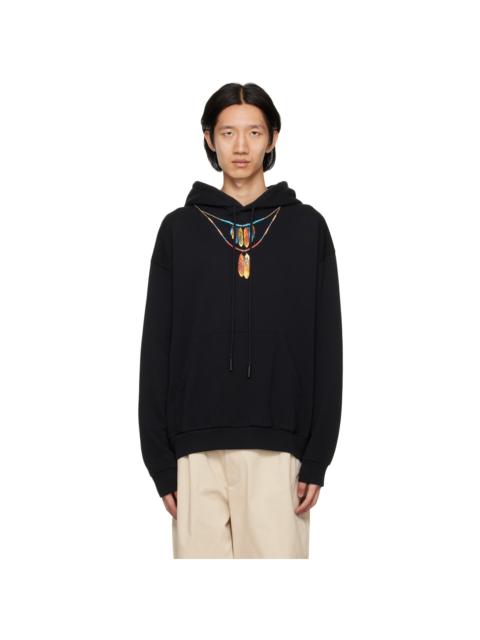 Marcelo Burlon County Of Milan Black Printed Hoodie