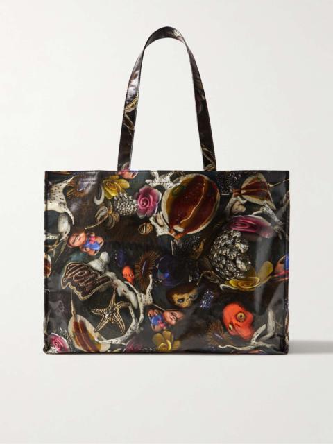 Acne Studios + Per B. Sundberg Printed Coated Cotton-Blend Canvas Tote Bag