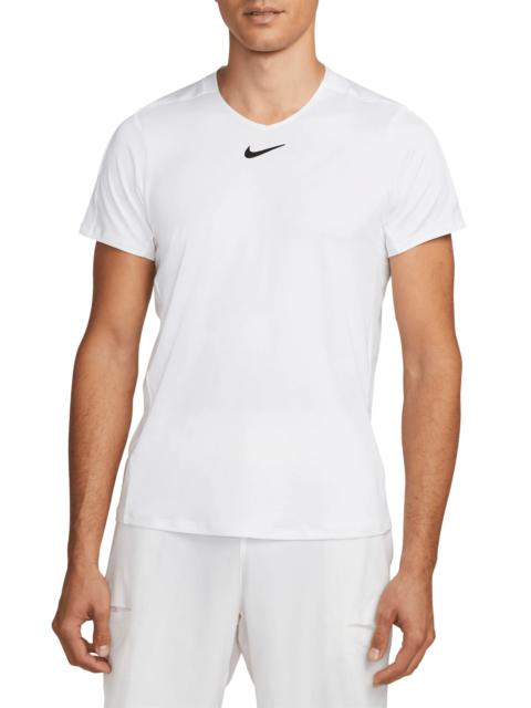 Court Dri-FIT Advantage Tennis Shirt in White/Black