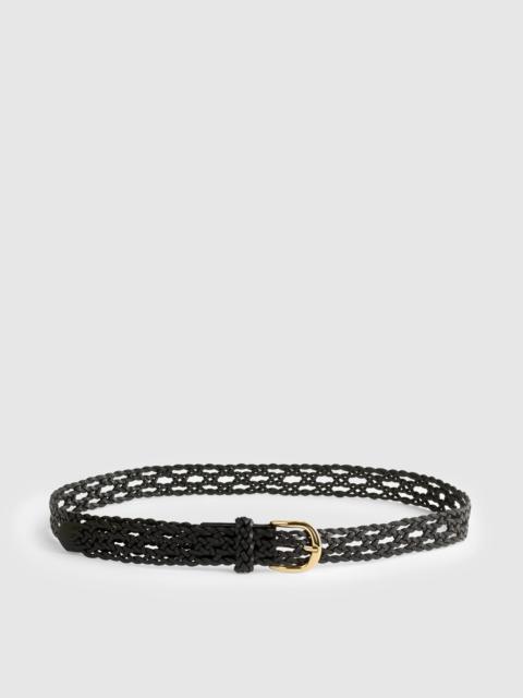 Madewell Open-Weave Wide Belt in Leather