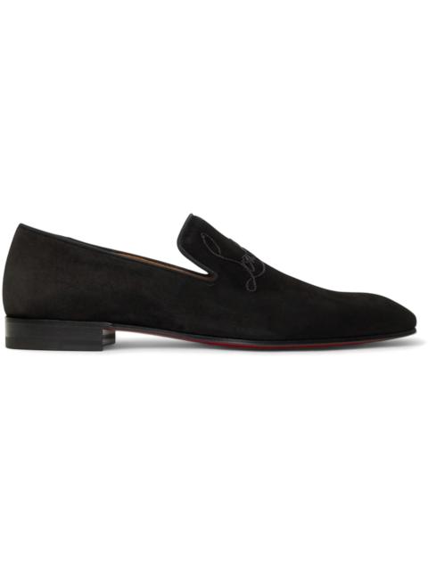 Christian Louboutin Christian Louboutin Navy Dandelion Flat Veau Velours Black