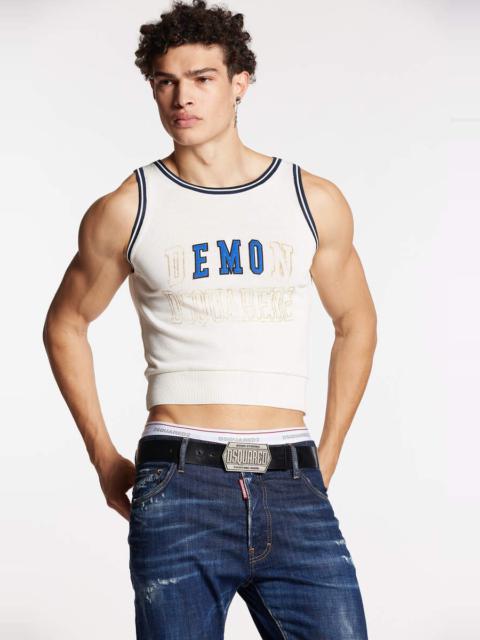 DSQUARED2 EMO KNITTED TANK TOP KNIT | REVERSIBLE