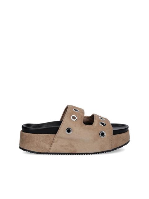 INUIKII platform eyelet-detail slides