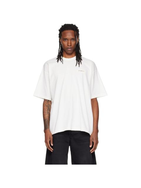 VETEMENTS Off-White Scribbled Logo Oversized T-shirt