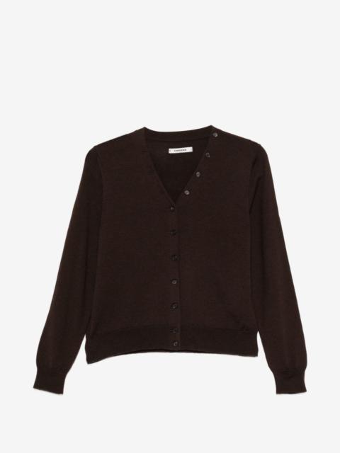 CORDERA V-neck long-sleeve cardigan