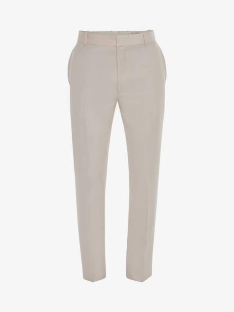 Alexander McQueen Men's Tailored Cigarette Trousers in Courtney Pink