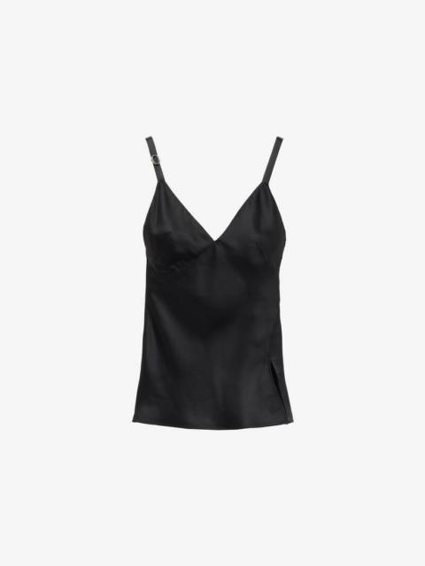 Alexander McQueen Satin Back Drop Top