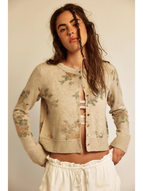 FREE PEOPLE Nocturnal Patterned Cashmere Cardi
