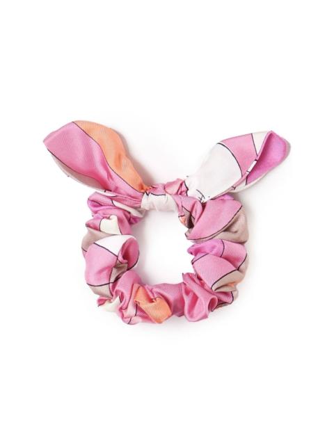 PUCCI Iride-print silk hair tie