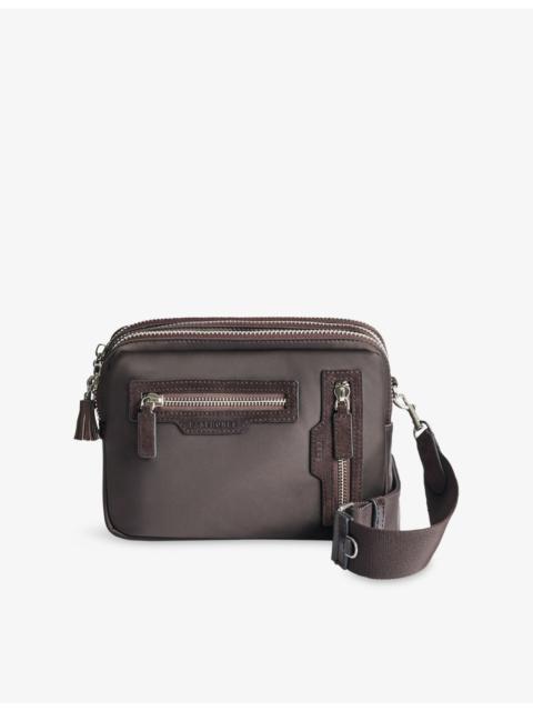 Anya Hindmarch Padded Triple Zip Woven Cross-Body Bag