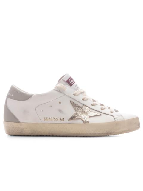 Golden Goose WOMEN'S SUPER-STAR - WHITE/PLATINUM/GREY