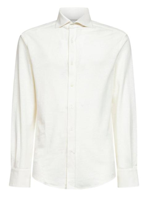 Brunello Cucinelli mother-of-pearl button long-sleeve shirt