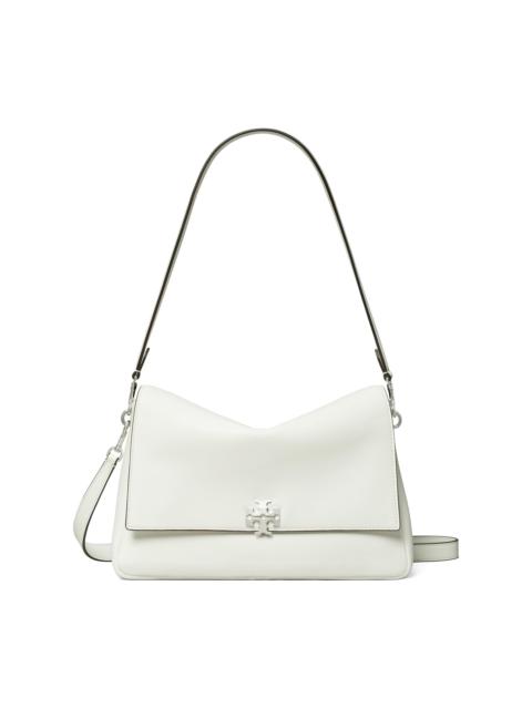 TORY BURCH Women's Charlie Leather Shoulder Bag - Bianco