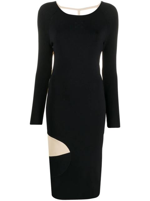Off-White Front n' Back ribbed-knit dress