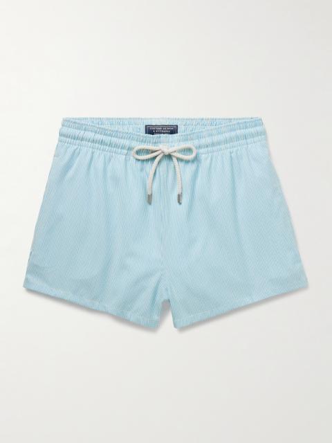 Vilebrequin Milton Slim-Fit Short-Length Striped Wool-Blend Swim Shorts