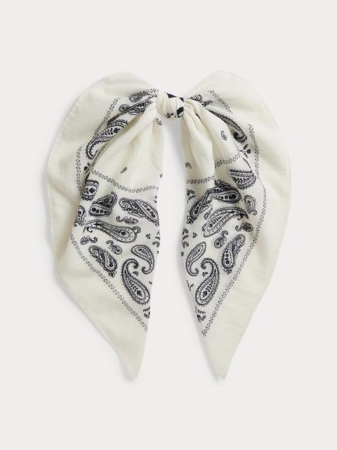 Polo Ralph Lauren Logo Paisley Cotton Bandanna