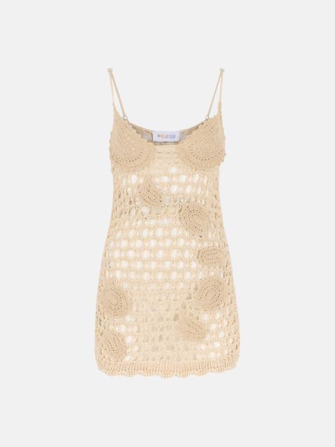 THE ATTICO NATURAL MINI DRESS