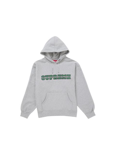 Supreme Supreme Collegiate Acronym Hooded Sweatshirt Heather Grey