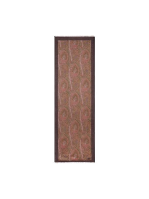 Etro floral paisley scarf