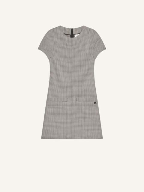 courrèges HERITAGE HOUNDSTOOTH DRESS
