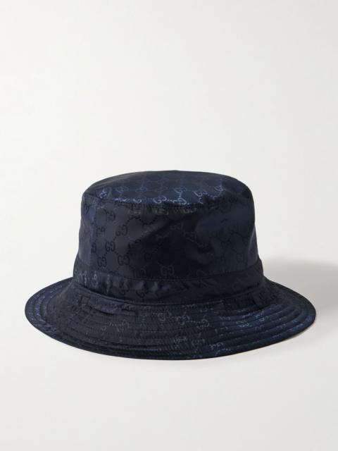GUCCI Reversible shell bucket hat Midnight blue