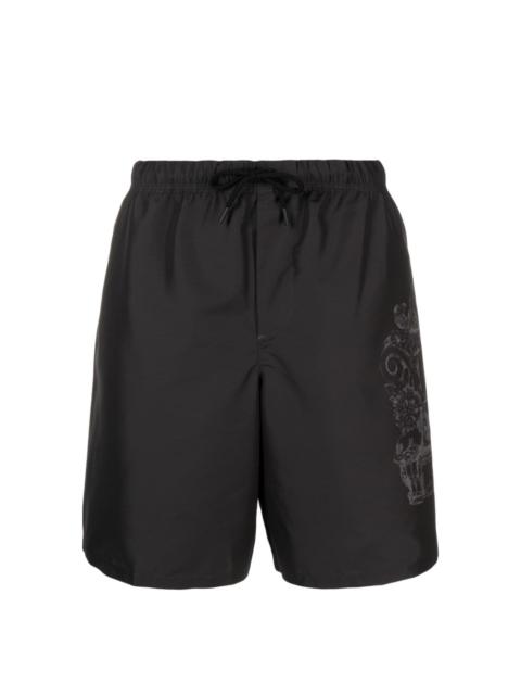Versace Cartouche-print swim shorts