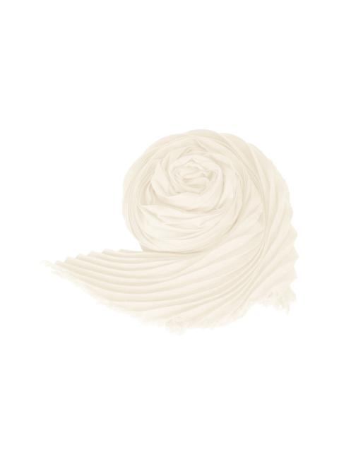 ISSEY MIYAKE SILK WOOL PLEATS STOLE